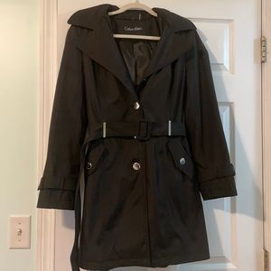 NWOT Calvin Klein hooded trench coat
